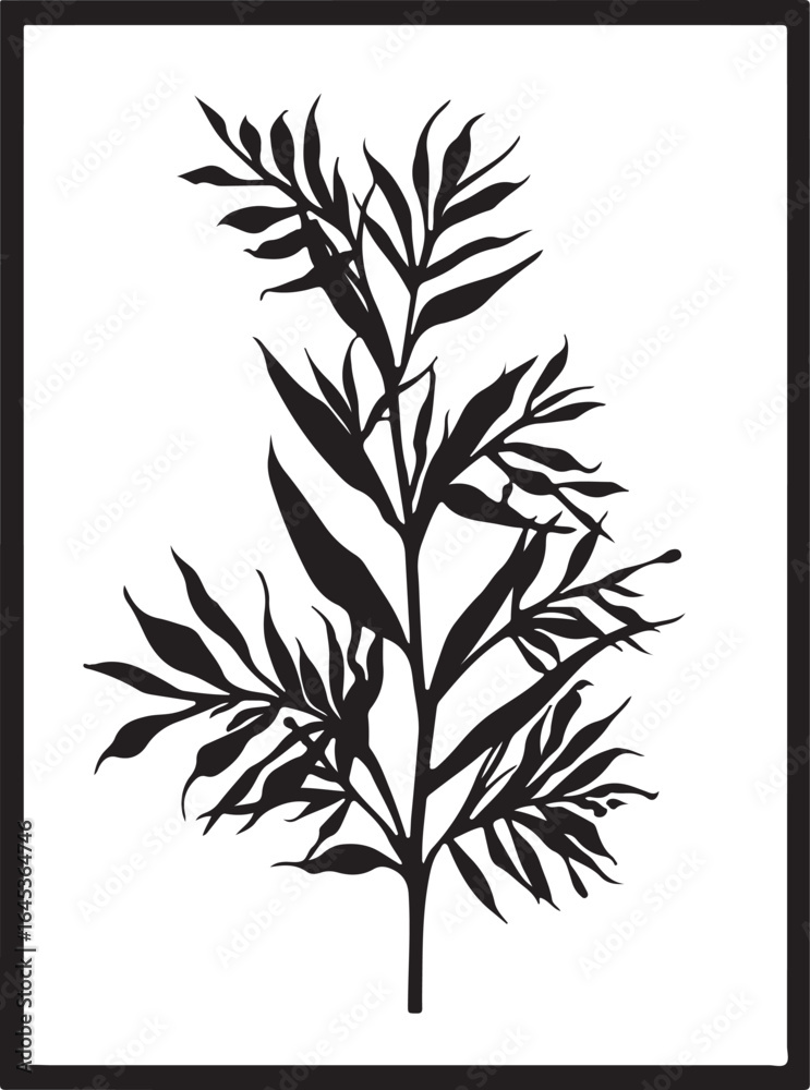 Obraz premium Floral & Leaf Botanical Vector Set