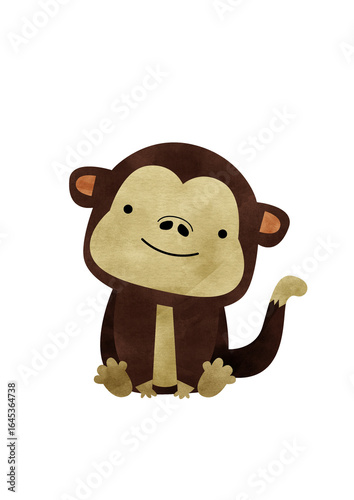 Watercolor safari cute clip art; safari illustration, safari animals
