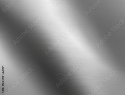 Silver - Gray Metal Brushed Texture Background, Industrial - Style Minimalism, For Tech Product Display/UI Interface/Mechanical Design 