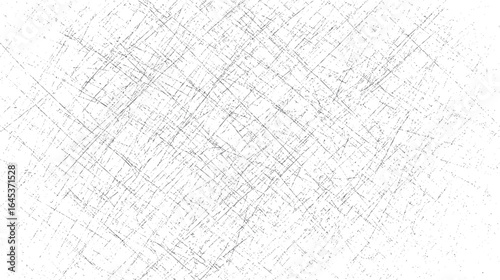 Chaotic crisscross scratch line overlay texture. Abstract distressed pattern with scattered strokes and intersecting lines. Perfect for vintage design