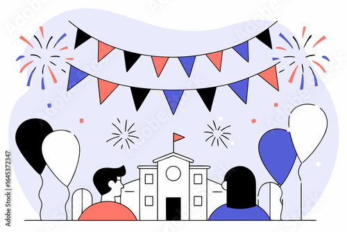 Celebration Vector Illustration: Party and Event Graphics