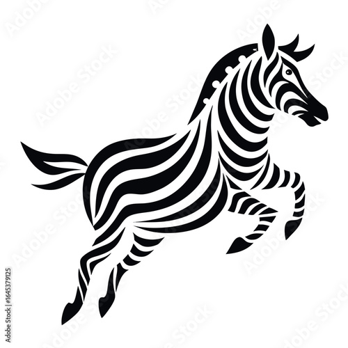 zebra vector illustration isolated