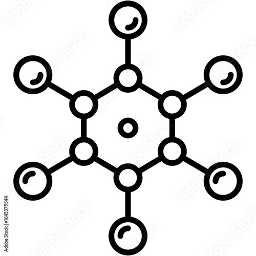 Chemical Structure Icon