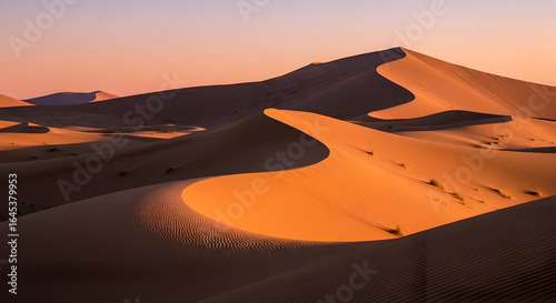 sunset in the desert