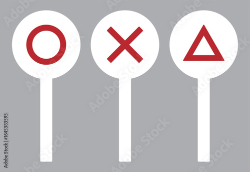 まるばつ三角のイラスト素材