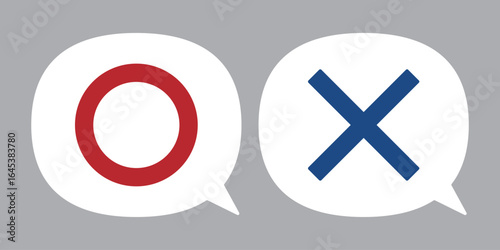 まるばつのイラスト素材