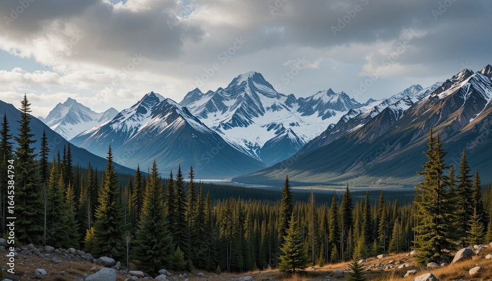 snow covered mountains in winter snow covered mountains in winter
