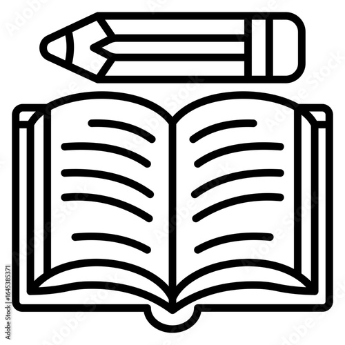 Notebook and Pencil Icon
