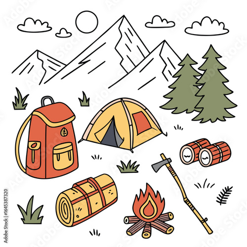 relaxed skeleton summer scene