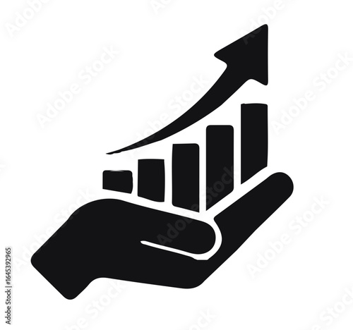 hand with graph