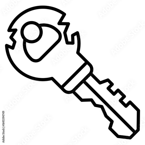 Broken key Icon