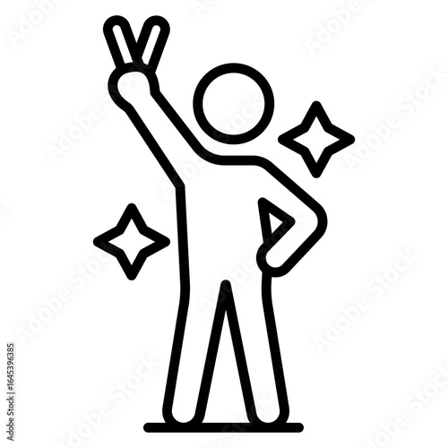 Victory Pose Icon