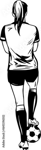 Woman soccer player