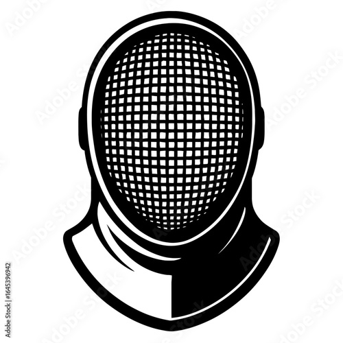 Front View Fencing Helmet for Sport Protection