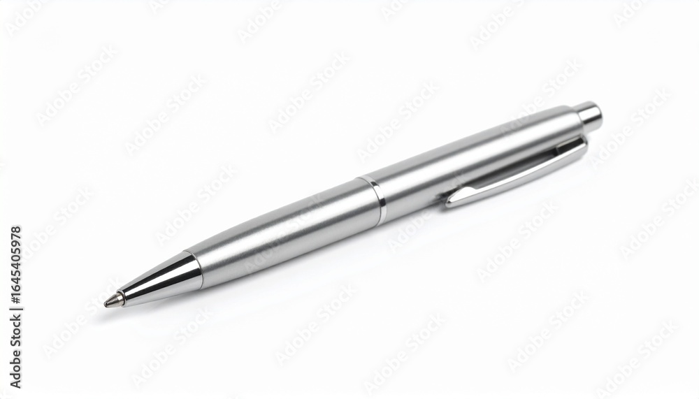 A luxury pen placed diagonally on a clean white background A luxury pen placed diagonally on a clean white background