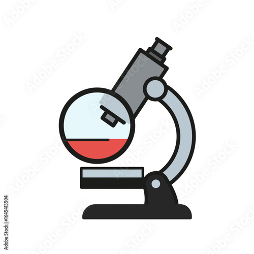 Scientific Discovery: A detailed depiction of a modern microscope, the essential tool of scientific study, inviting the viewer into a world of microscopic wonders.