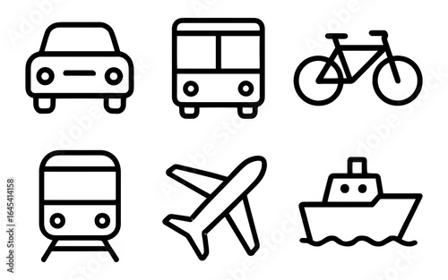 Set of Transportation Icons