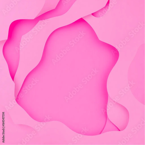 Futuristic magenta paper-cut effect background