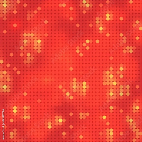 Electric warm reds digital mosaic background