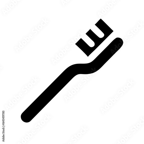 Toothbrush Icon – Personal Care, Dental Hygiene, Oral Health, Teeth Cleaning Tool, Bathroom Accessory, Daily Routine, and Healthy Smile Symbol Design