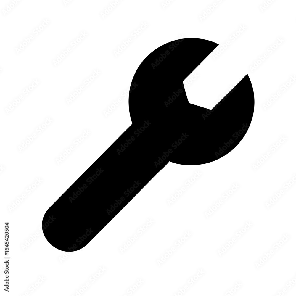 Wrench Outline Icon – Tool and Mechanical Equipment Vector Illustration Wrench Outline Icon – Tool and Mechanical Equipment Vector Illustration