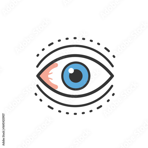 Vision Clarity: A stylized illustration presents a detailed view of the human eye, focusing on its structure, function, and the importance of sight. 