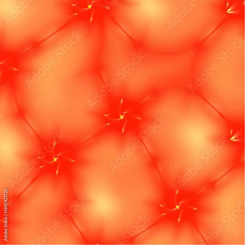 Crystalline warm reds 3d abstract pattern illustration