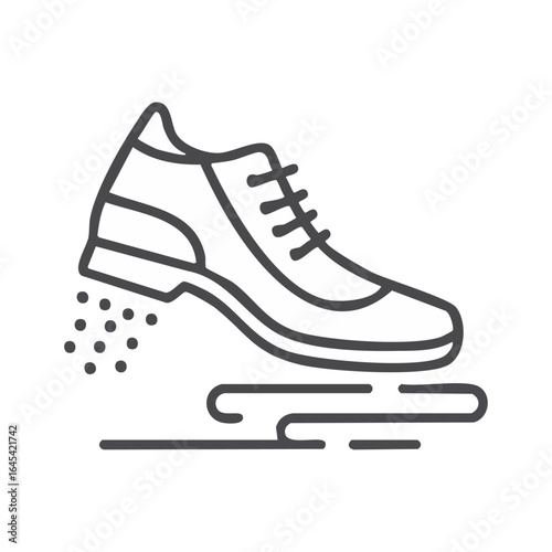 ice skates shoes isolated on white
