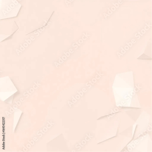 Crystalline muted retro colors paper-cut effect backdrop illustration