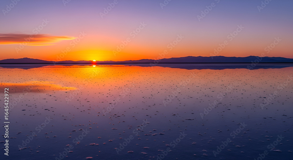 Obraz premium sunset on the lake