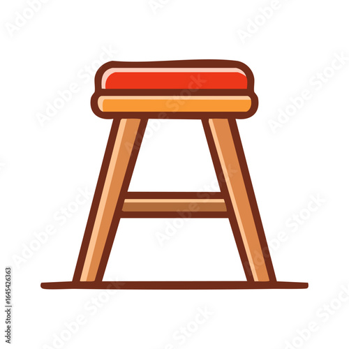 wooden chair isolated on white