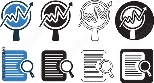 Analysis, case, growth, search, study icon