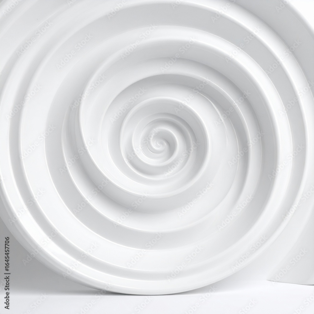 Obraz premium Abstract White Spiral Background Image