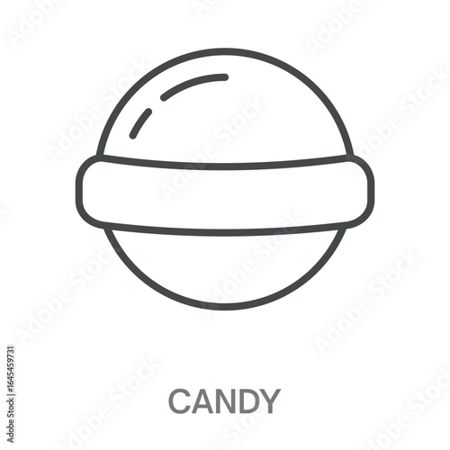 Candy Simple Style Design Outline Symbol Illustration