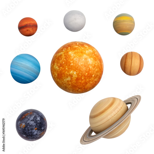 vector set of planets