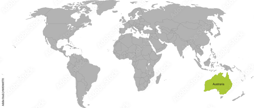 Obraz premium Australia Vector Map