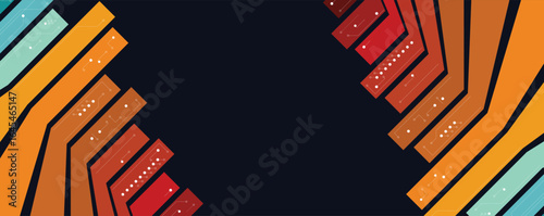 Abstract business geometrical technology and science background