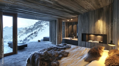 Mountain Cabin Bedroom