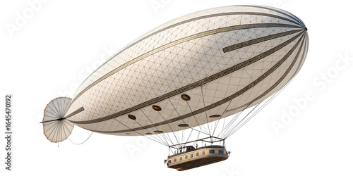 Elevating imagination and adventure with a grand steampunk airship floating through the sky at dusk, capturing a world of whimsy and wonder Generative AI