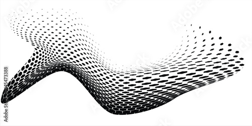 Grunge halftone gradient background. Faded grit noise texture. White and black sand wallpaper. Retro pixelated backdrop. Anime or manga style comic overlay. Vector graphic design textured template