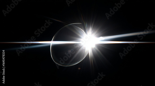 Heller Lichtblitz mit Lens Flare