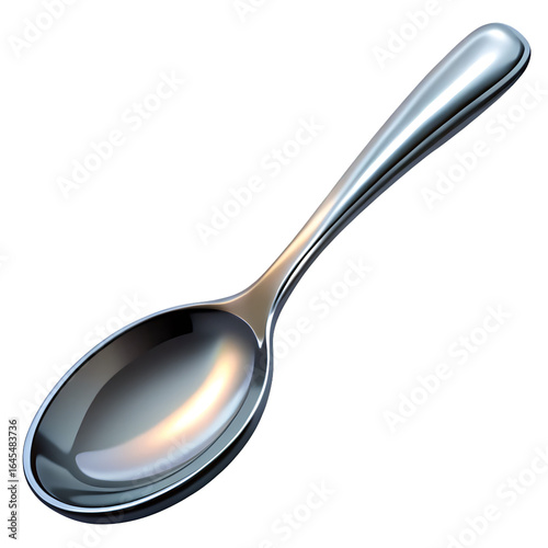utensil spoon cartoon isolated on white background