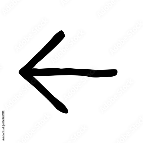 Left Back Arrows Hand Drawn Doodle