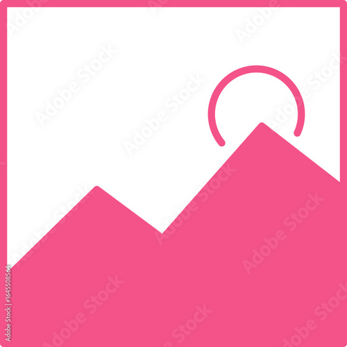 Picture In Frame In Fill Icon