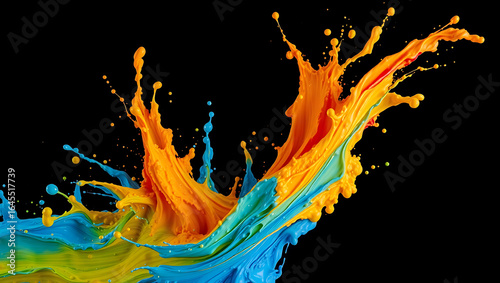 Colorful Paint Splash Explosion