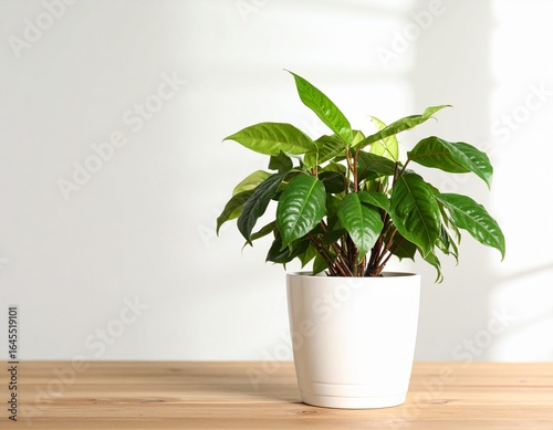 Indoor Plant in White Ceramic Pot