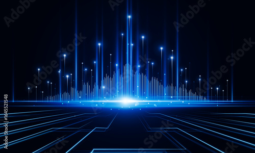 Abstract business of Key Door city open Light background Hitech communication concept innovation background vector design.