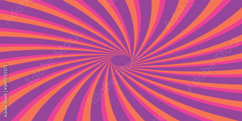 Pink and Orange Multi colour vintage sunburst starburst background