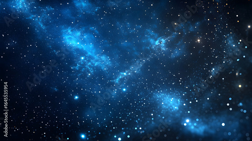 Vast and Mysterious Outer Space with Stars and Nebulas
