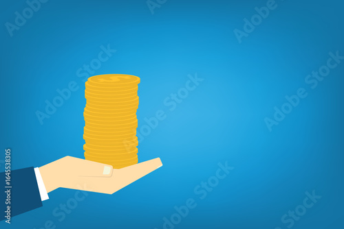Hand holding money